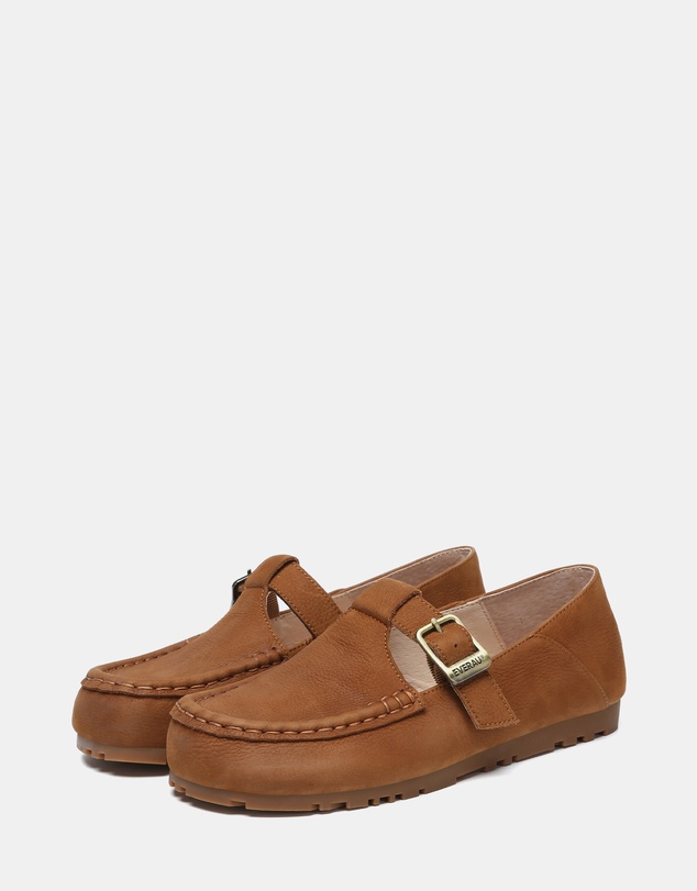 EVERAU - EverAU Ugg Maria Cow Suede Upper Loafer Oxfords Flats