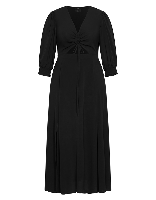 City Chic - Plus sizeJolene V Neck Maxi Dress - black