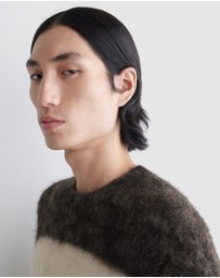 COS - Colour-Block Mohair Crew-Neck Jumper