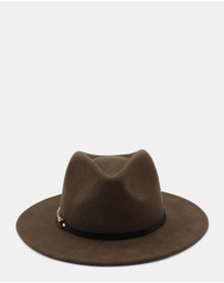 Morgan & Taylor - Soraya Wool Fedora in Brown