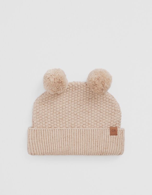 Country Road - Organically Grown Cotton Cord Pom Pom Knit Beanie