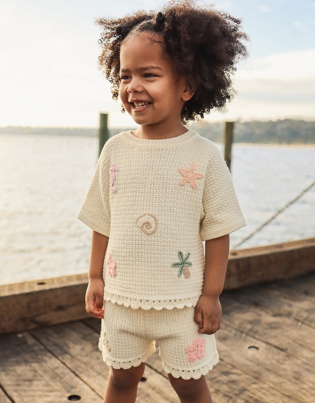 Kynd Baby - Crochet Top in Coconut