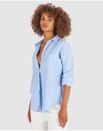 CAMIXA - IRIS Stripes Linen Shirt