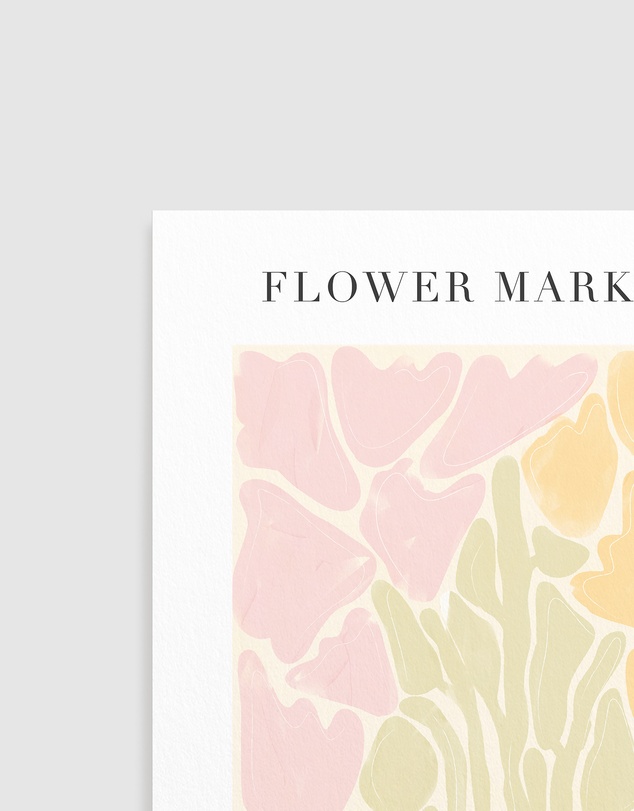 Olive et Oriel - Flower Market La Palma Art Print