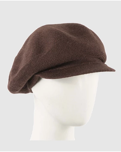 Max Alexander - European Made Chocolate Wool Beret Cap