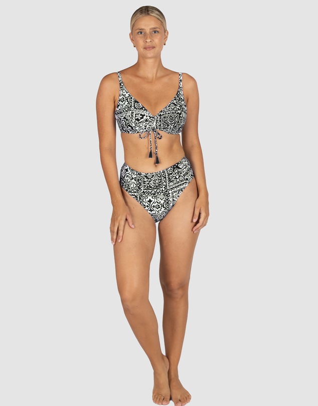 Baku Swimwear - Havana Ruched Side Mid Bikini Bottom