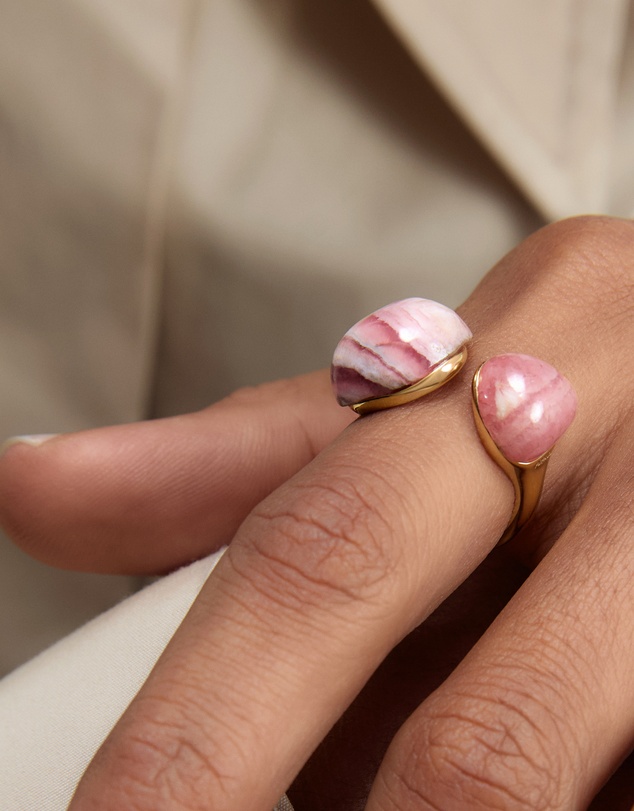 PDPAOLA - Rhodochrosite Gravity Ring