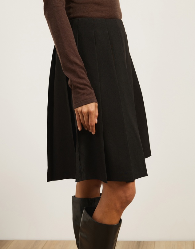 Atmos&Here - Elspeth Pleated Knee Length Skirt
