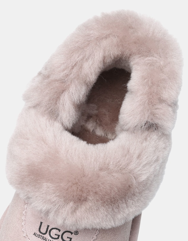 EVERAU - Australian Shepherd Ugg Waffle Fluffy Double Faced Sheepskin Upper House Shoes