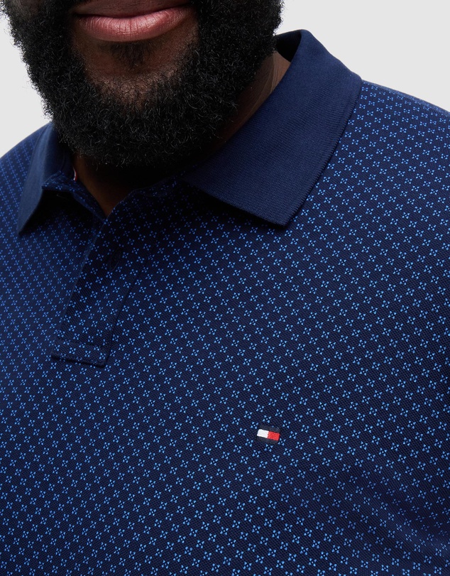 Tommy Hilfiger - Big & Tall Regular Fit Geometric Print Polo Shirt