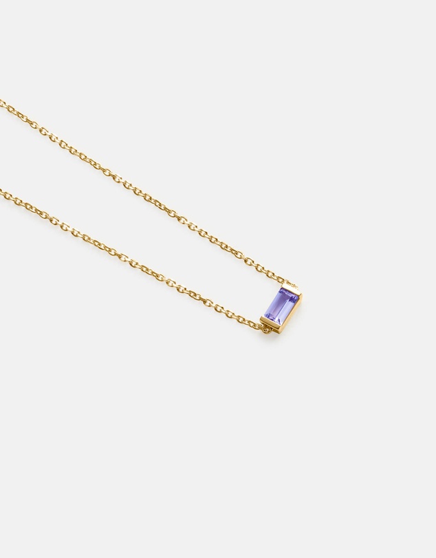Kirstin Ash - Baguette Birthstone Bracelet December Tanzanite