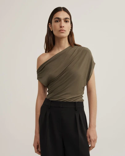 Witchery - Asymmetric Jersey Top