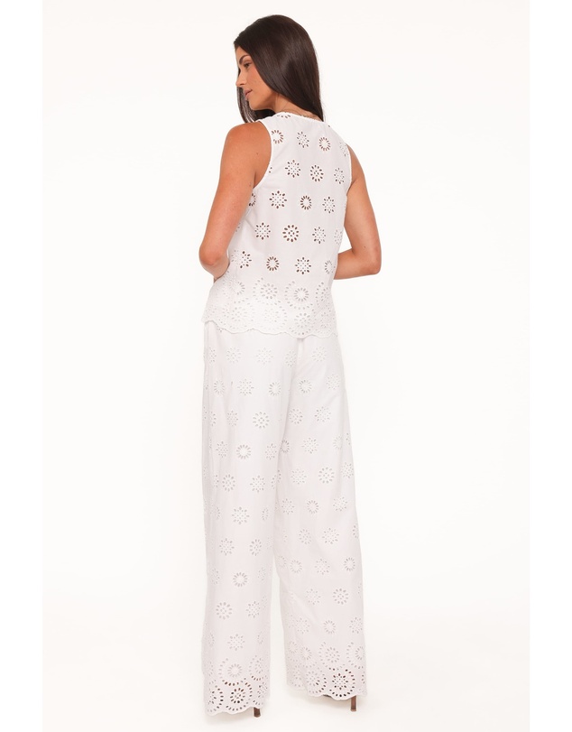 Petal & Pup - Wren Pant - White Broderie