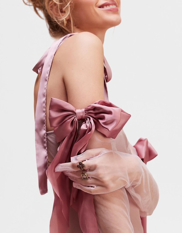 High Heel Jungle - Mademoiselle Bow Glove - Blush