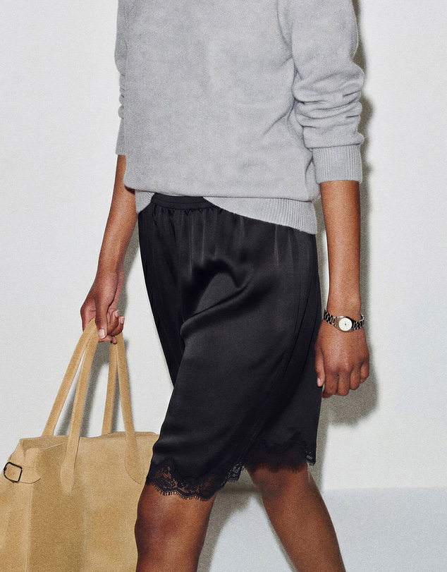 Reformation - Clara Silk Bermuda Shorts