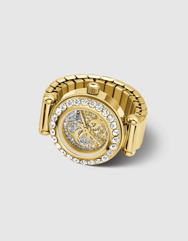 GUESS - GUESS Ladies Gold-Tone Analogue Ring Watch