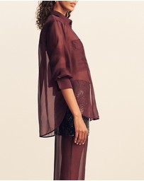 Shona Joy - Tibby Silk Organza Shirt