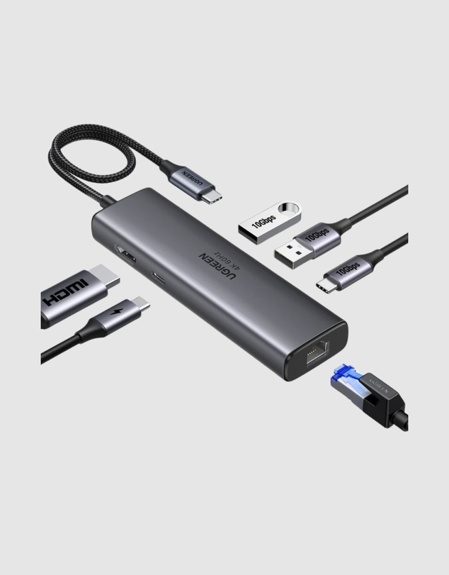 Ugreen - Ugreen 6-in-1 USB C Hub with Single 4K HDMI output