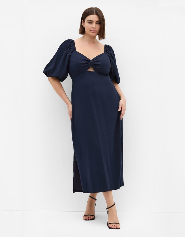 City Chic - Plus size Nala Maxi Dress - navy