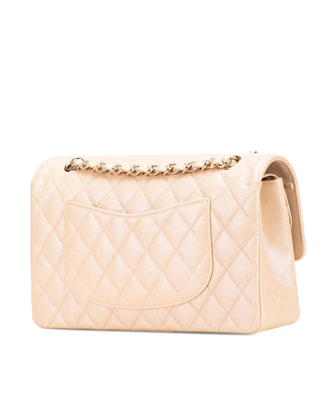 Pre-Loved by Azura Reborn - Pre-Loved Medium Classic Iridescent Caviar Double Flap