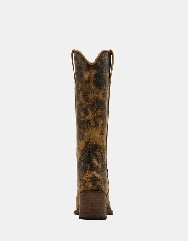 Steve Madden - Albany Brown Distressed Boots