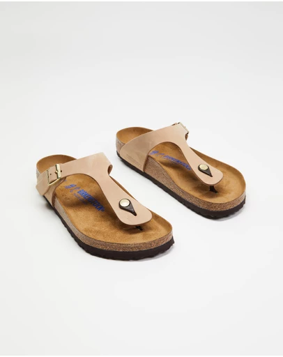 Birkenstock - Gizeh Soft Footbed Nubuck Leather Regular - Women's