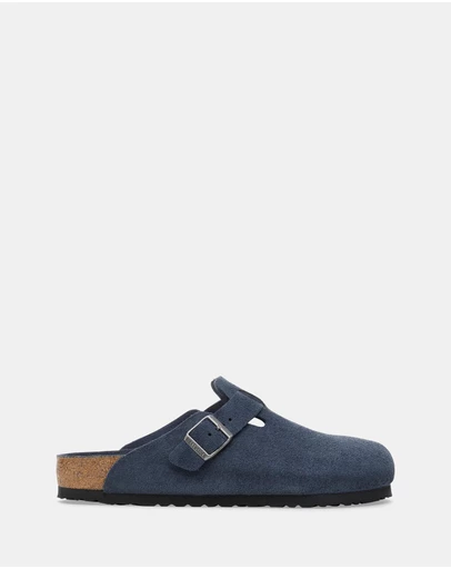 Birkenstock - Boston SFB Tonal Footbed Suede Leather Narrow - Women's