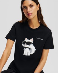 Karl Lagerfeld - Ikon Choupette Aquarelle T-Shirt