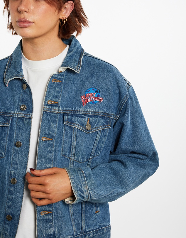 Vintage by The Real Deal - Pre Loved - Vintage Planet Hollywood Denim Jacket