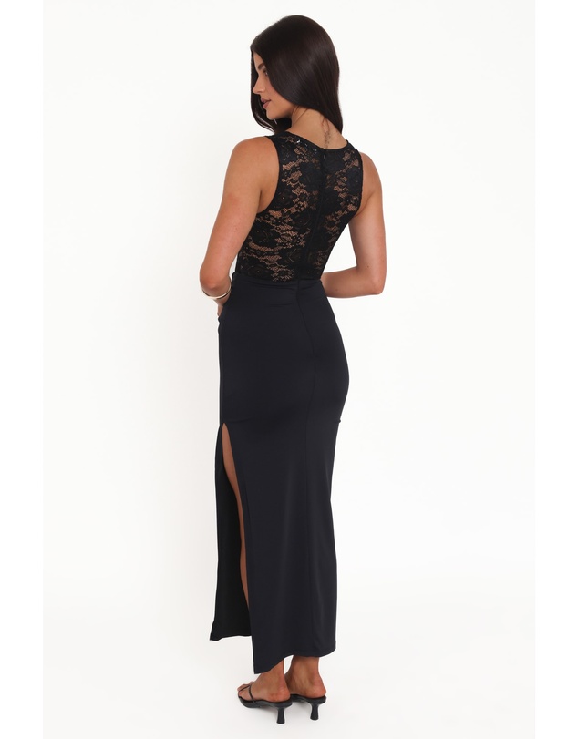 Petal & Pup - Tinashe Lace Midi Dress - Black
