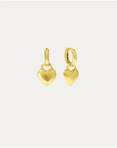 Ottoman Hands - Niko Heart Huggie Earrings