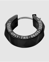 Diesel - Black Huggie Earring