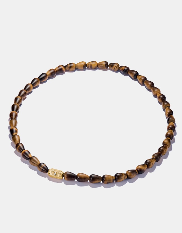 THOMAS SABO - THOMAS SABO Elyndra Necklace with Tiger's Eye Beads