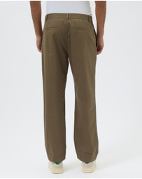 AERE - Pleated Slim Cotton Chinos