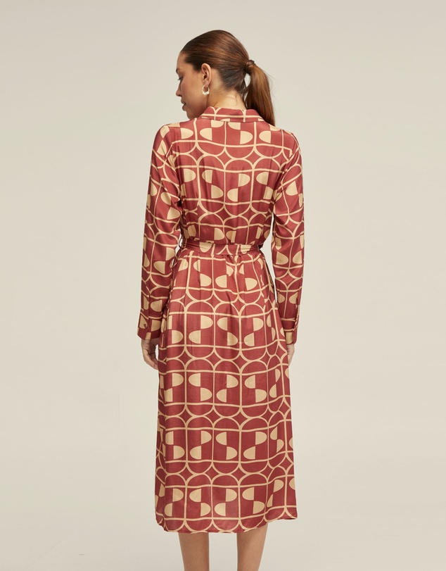 Oxford - Dianne Geo Print Shirt Dress