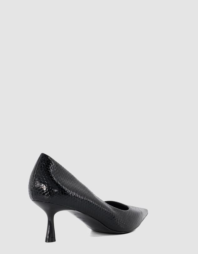 Dune London - Angelina - Black Reptile