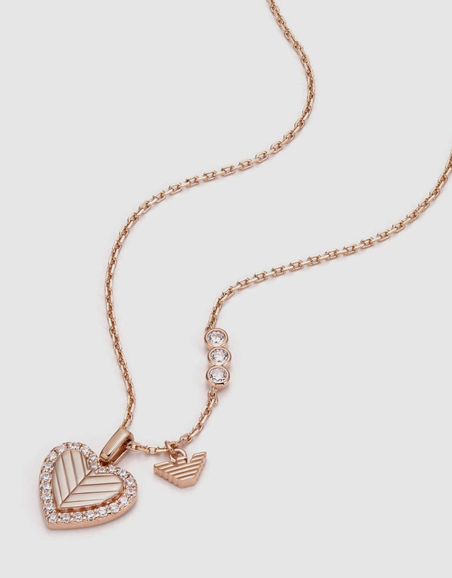 Emporio Armani - Rose Gold Tone Tone Necklace