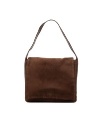 Pre-Loved by Azura Reborn - Pre-Loved Suede Anagram Flap Shoulder Bag
