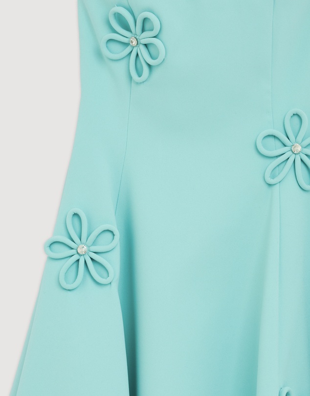 Revibe - Repaired BY JOHNNY. Sky Flower Strapless Dress - AU 10