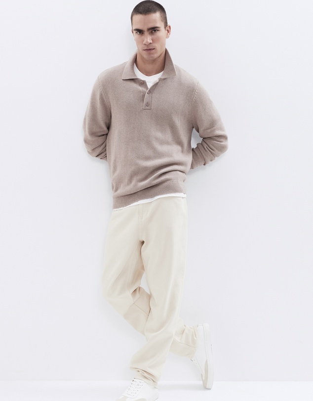 UNISON - Knit L/S Polo