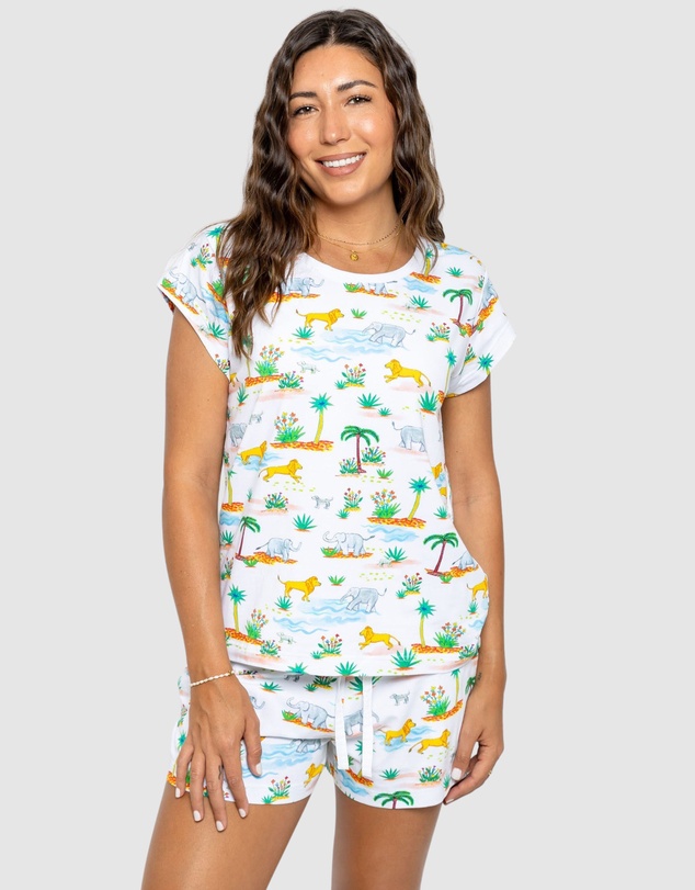 Sant And Abel - Women's Trunks Up Jersey Short PJ Set