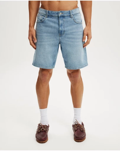 Cotton On - Loose Straight Denim Short