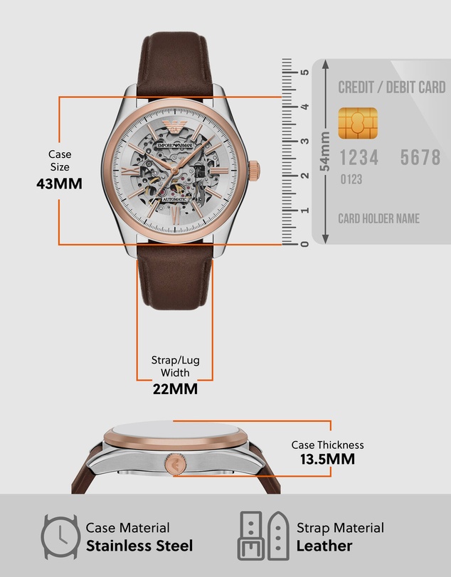 Emporio Armani - Brown Analogue Watch