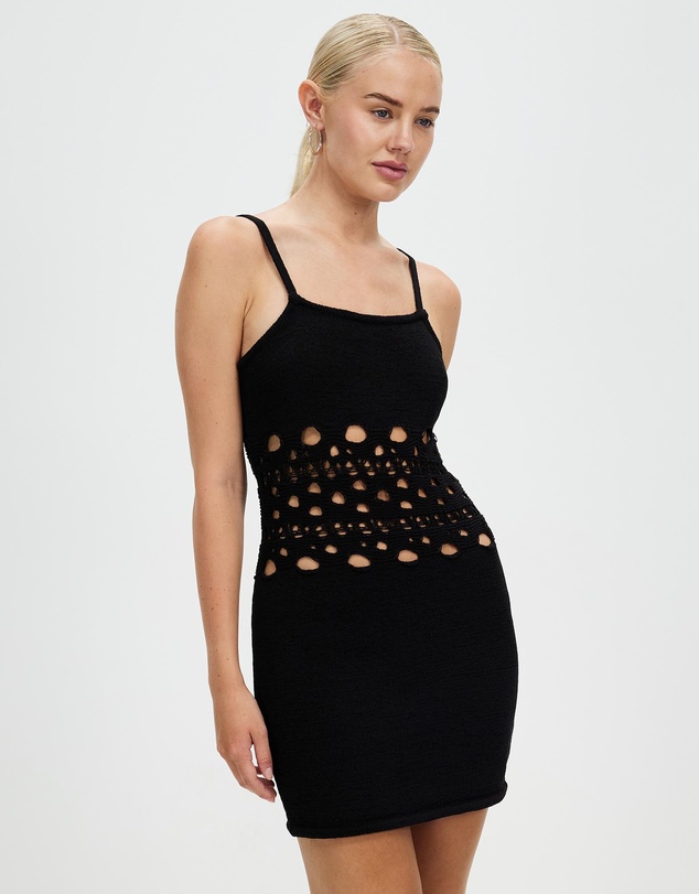 Third Form - Break Away Knit Mini Slip Dress