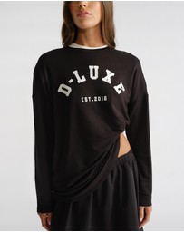 Decjuba - D-Luxe Long Sleeve Logo Top