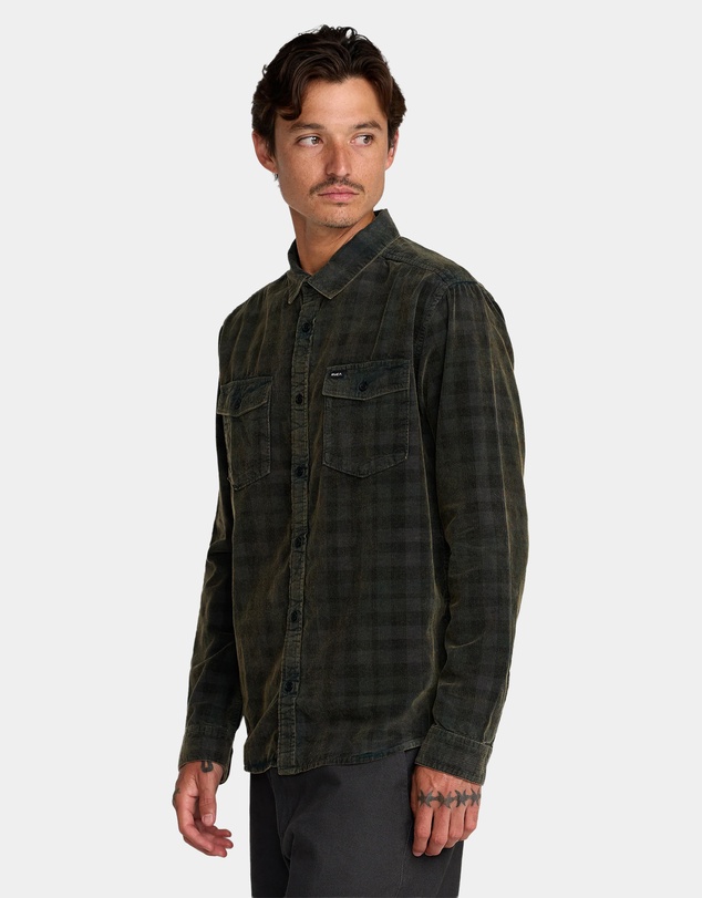 RVCA - Mens Artifice Cord Long Sleeve Shirt