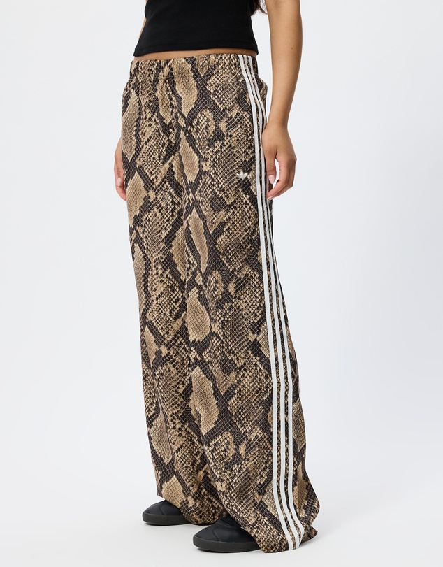 adidas Originals - Satin Snake Print Wide Leg Track Pants - ICONIC EXCLUSIVE