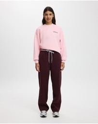 Cotton On Body Active - Plush Graphic Crew Sweatshirt
