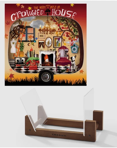 Universal Music - Crowded House The Very Very Best Of Crowed House - Double Vinyl Album & Crosley Record Storage Display Stand