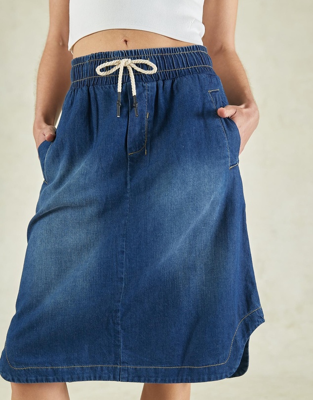 DRICOPER DENIM - Cecil Indigo Skirt